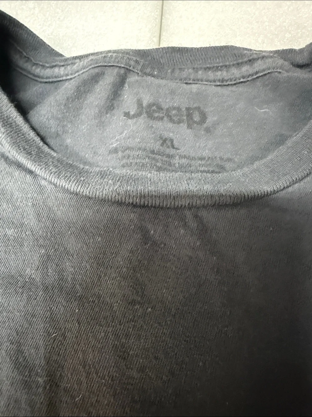 Jeep Black Short-Sleeve Tee with Yellow Logo